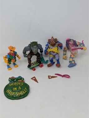 Lot Of Vintage 90's Ninja Turtles Action Figures Lot of 5